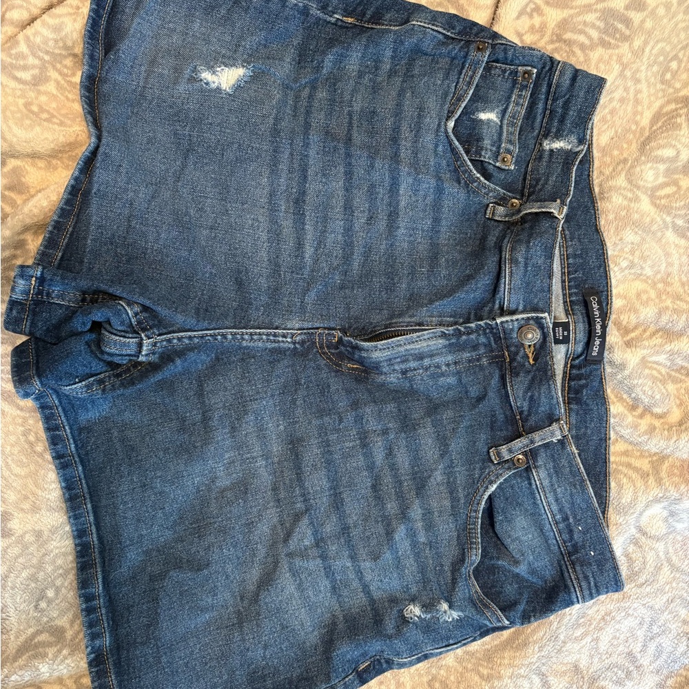 Calvin Klein Jeans Blue Denim Shorts